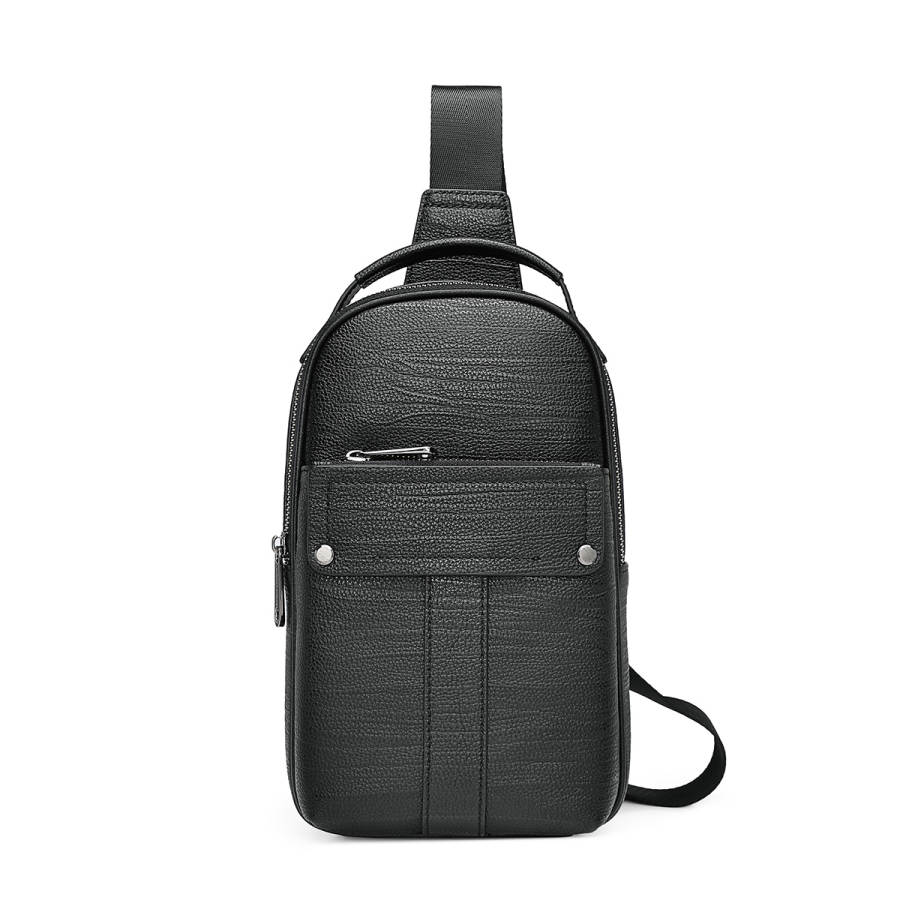 JAGUAR Fabric Sling Bag Regular Men's Black