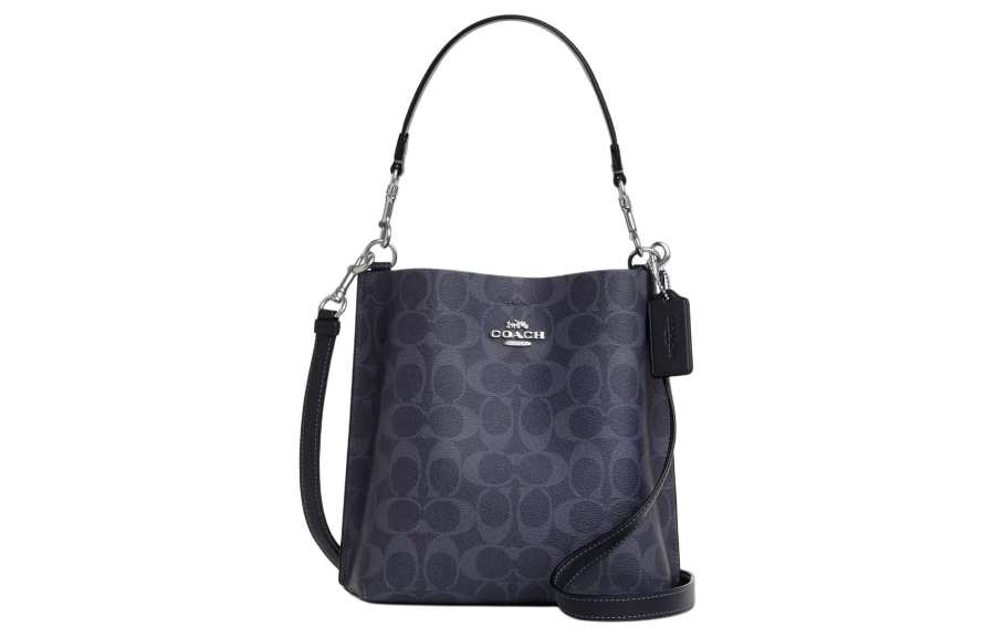 COACH Mollie Canvas With Leather Bucket Bag, Handbag, Shoulder Bag, Crossbody Bag 22 Women's