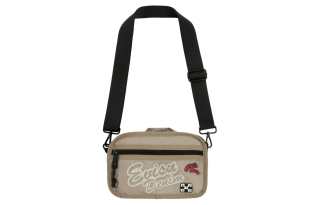 EVISU Fabric Shoulder Bag, Crossbody Bag Regular Unisex Khaki