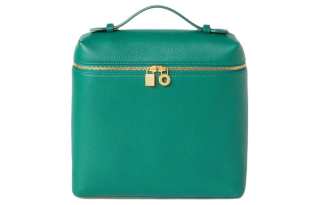 Loro Piana ExtraPocket Leather Rotten Bag Backpack Regular Women's Forest Leaf Green