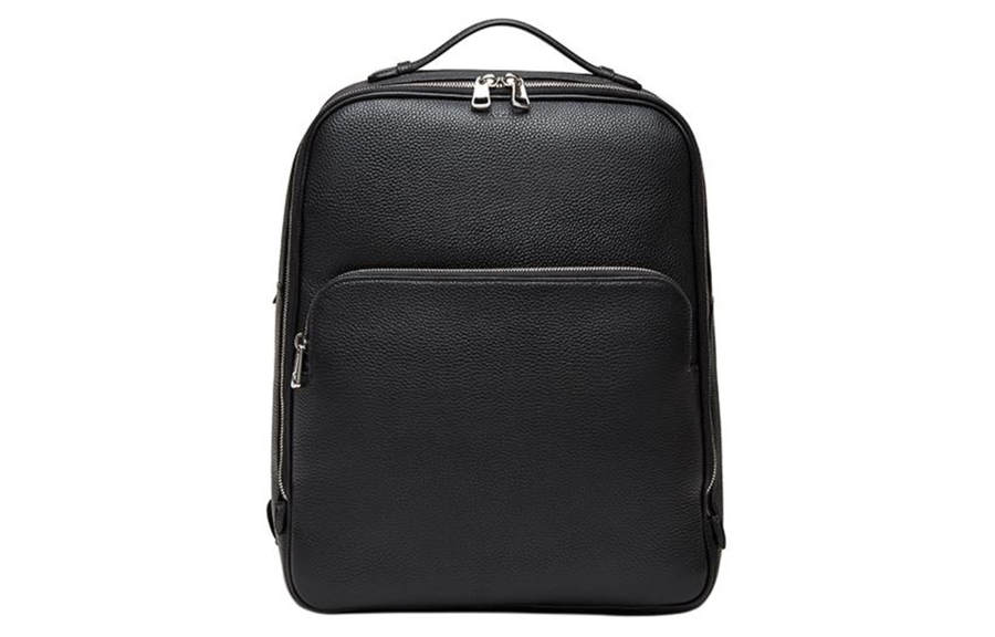 BALLY BALLY Cow Leather Backpack Men's Black