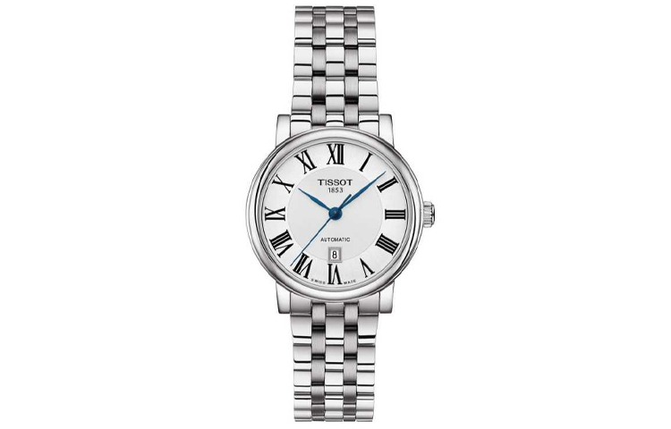 TISSOT Classic Collection Automatic Mechanical Movement 50m Waterproof Women's Watch 30mm Silver Dial
