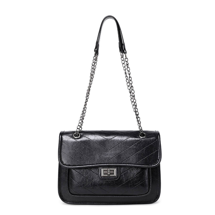 UNITE STAR Pu Crossbody Bag, Shoulder Bag Medium Women's Black/Green