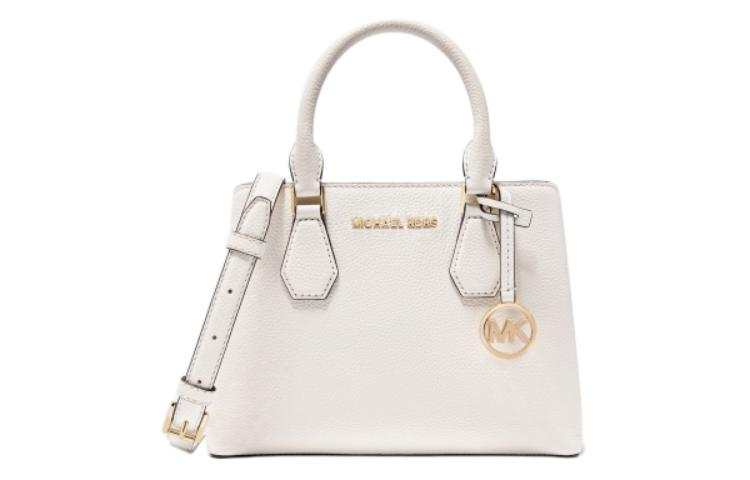 MICHAEL KORS Camille Leather Tote Bag, Shopping Bag, Killer Bag, Handbag, Crossbody Bag Small Women's Milk White