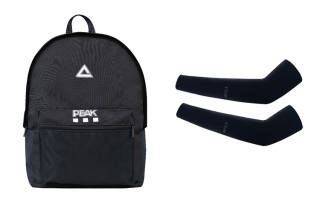 PEAK Nylon Backpack Large Unisex Black