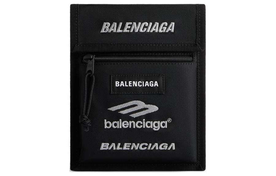 Balenciaga Explorer Polyamide Crossbody Bags Small Men's Black