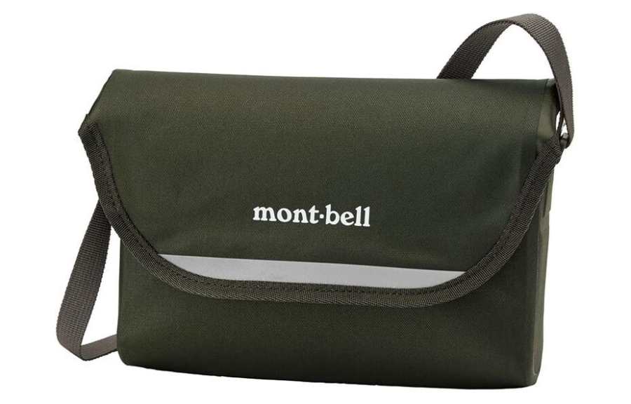 MONTBELL 1.4L Shoulder Bag, Crossbody Bag Polyamide TPU Khaki Green Unisex