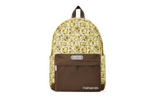 Zgo Sanrio Co branded Pompompurin Polyester Backpack Women's Dark Chestnut Brown