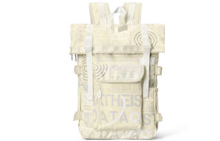 8atheist Polyester Backpack Large Unisex Ecru Color Block