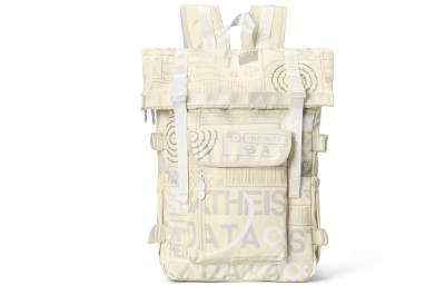 8atheist Polyester Backpack Large Unisex Ecru Color Block