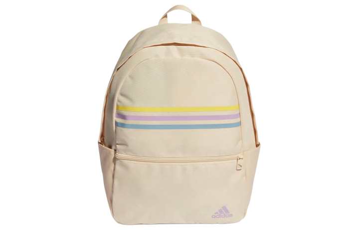 Adidas Adidas Recycled Polyester Plain Weave Fabric Backpack Unisex Sand & Yellow