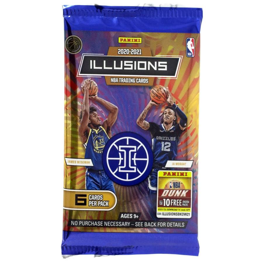 PANINI 2020 2021 Basketball NBA Player Cards 2020 21 Illusions RETAIL Pack Fantasy, Retail Sports Cards 1 Box