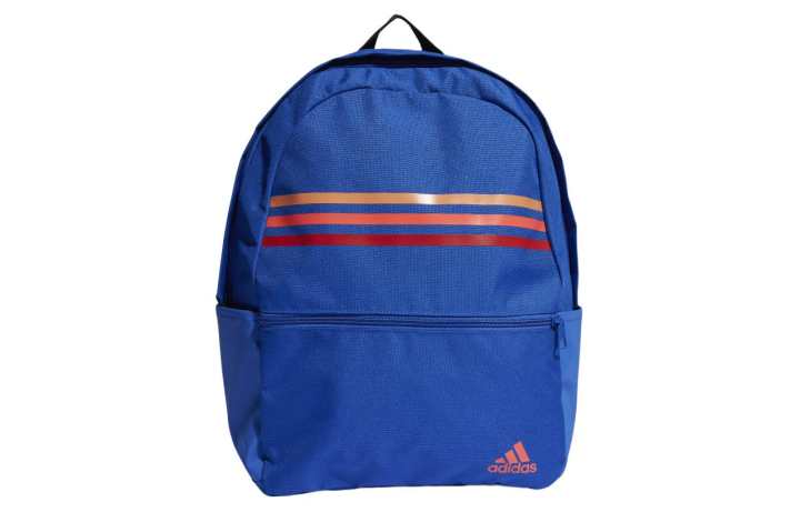 Adidas Adidas Recycled Polyester Plain Weave Fabric Backpack Unisex Royal Blue & Miracle Earth Tone