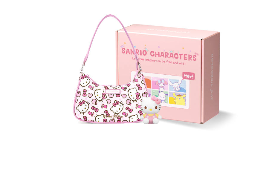 Zgo Sanrio Hello Kitty Collection Hello Kitty Polyester Underarm Shoulder Bag Small Women's Pink