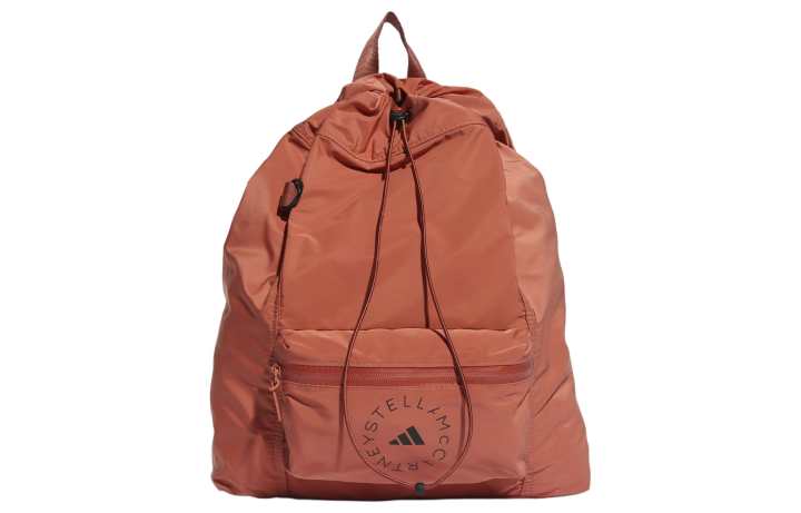 Adidas Adidas Stella McCartney Collaboration Recycled Polyester Plain Weave Fabric Backpack Women's Wild Tan & Black