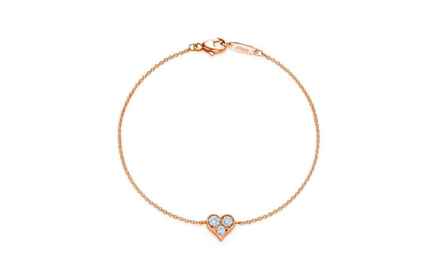 TIFFANY & CO. 18K Rose Gold Diamond Bracelets Women's Rose Gold