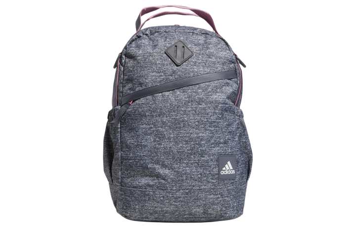 Adidas Adidas Squad Recycled Polyester Backpack Unisex Medium Gray & Bliss Pink