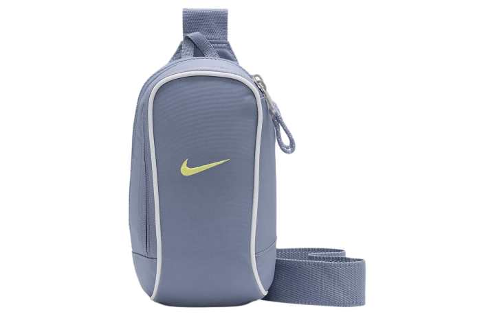 Nike Nike Sportswear Essentials Nylon Shoulder Bag, Crossbody Bag Unisex Gray Slate & White & Light Laser Orange