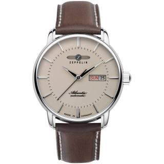 ZEPPELIN Automatic Mechanical Movement Men's Watches Watch 40mm White Dial Stainless Steel Watch Case