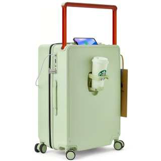 WALKTRIP PC Travel Luggage 20 Inch, 24 Inch, 26 Inch Unisex White/Vanilla Milkshake/Black/Red