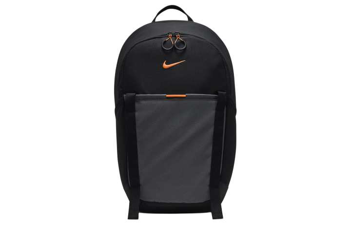 Nike Nike Fabric Backpack Regular Unisex Black & Coal Black & Dutch Orange