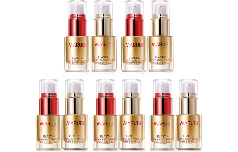 MARUBI 3 Stretch Egg White Day & Night Serums Wrinkle Reducing, Tightening, Moisturizing, Reducing Dark Circle