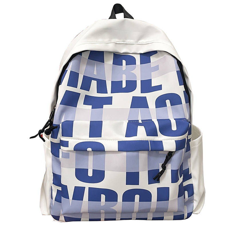 DELIXIONG Nylon Backpack Regular Unisex Blue/Black/Pink/Green