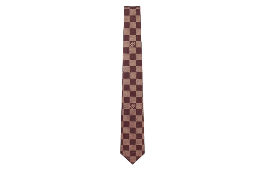 LOUIS VUITTON Mulberry Silk Ties Men's Brown