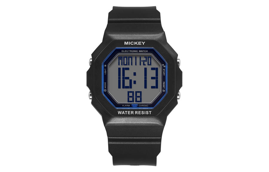 Disney Mickey Series Electronic Movement TPU Strap Watch Unisex Gray Dial