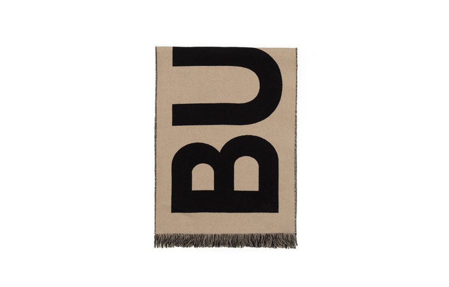 Burberry Burberry Logo Jacquard Wool Scarf