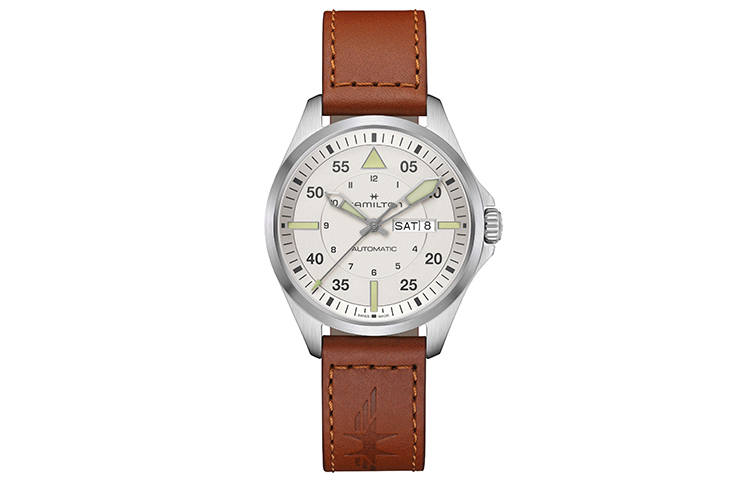 HAMILTON Khaki Pilot Collection Automatic Mechanical Movement Waterproof Men's Watches Watch 42 White Dial