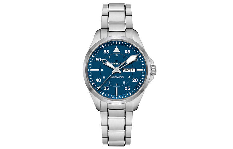 Hamilton HAMILTON Khaki Pilot Collection Automatic Mechanical Movement Waterproof Men's Watches Watch 42 Blue Dial