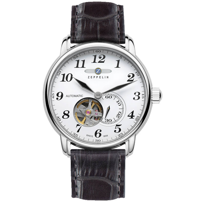 ZEPPELIN Piaget Collection Automatic Mechanical Movement Men's Watches Watch White Dial Stainless Steel Case