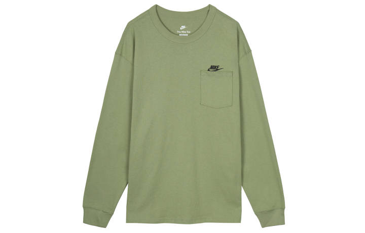 Nike Nike T Shirts Men's Green Crew Neck Moderate Straight Fit