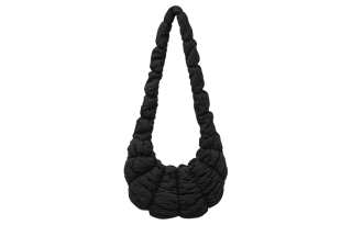 COS Polyester Croissant Bag, Handbag, Shoulder Bag, Crossbody Bag Medium Women's Black