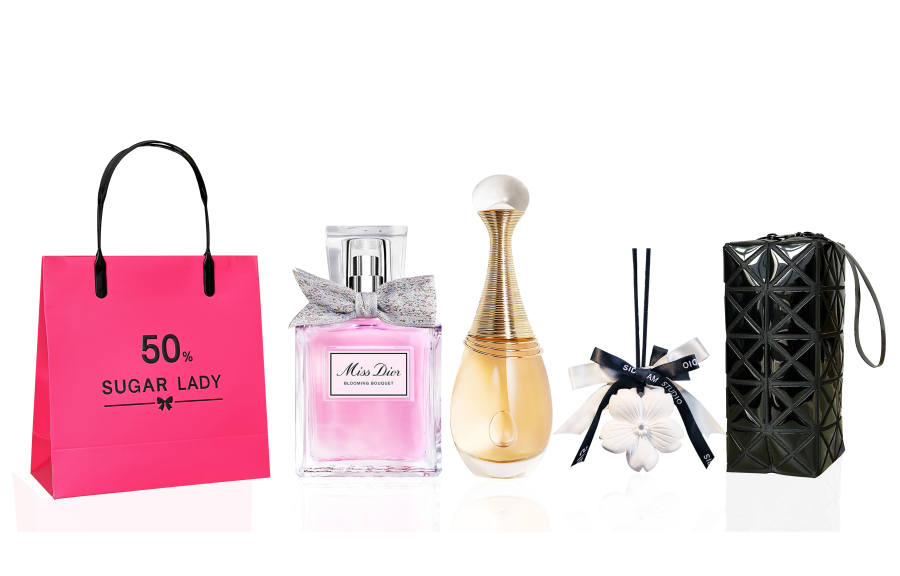DIOR Sample Floral Sweet Heart/Realme/Wild Aromatherapy Ceramic Makeup Bag Perfume Sets Eau De Toilette Floral Scent