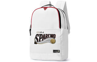 8atheist Polyester Backpack Large Unisex White