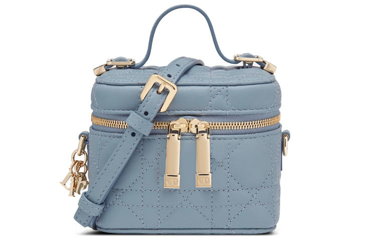 DIOR Lady Dior Lambskin Shoulder Bag, Crossbody Bag, Handbag Mini Women's Sky Blue