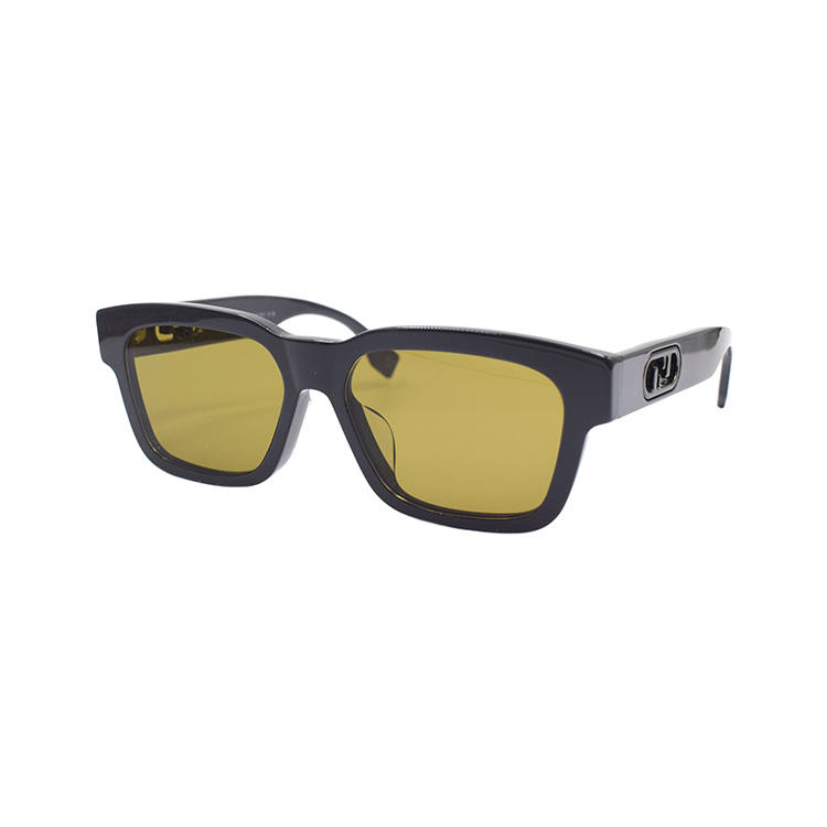 FENDI FENDI Plate Frame Rectangular Sunglasses Men's