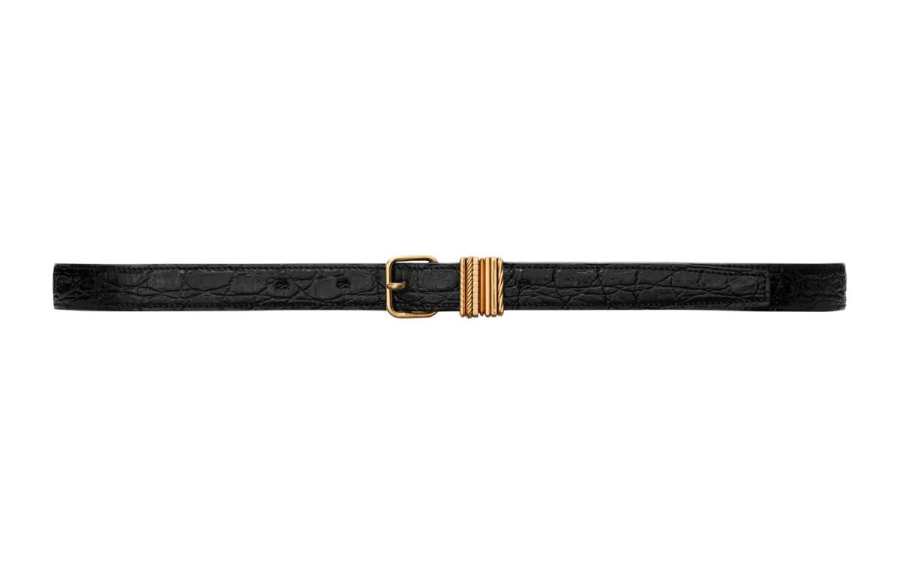SAINT LAURENT SAINT LAURENT Leather Belts Women's Black