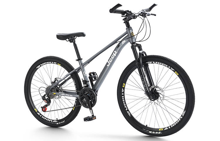 Jeep Forest Trail Mountain Bike High Carbon Steel Disc Brake Mountain Bikes Commute, Travel Adults