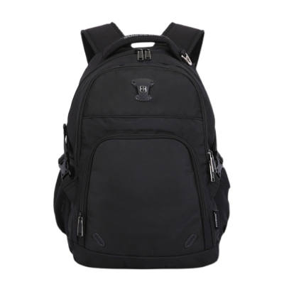 SUISSEWIN Polyester Men's Multifunction Business Versatile Commute Backpack Unisex Black