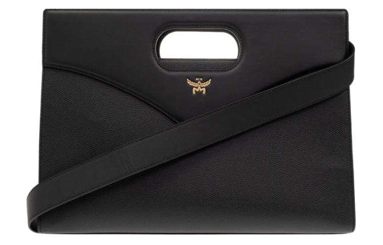 MCM Leather Portable Crossbody Bag, Shoulder Bag Women's Black