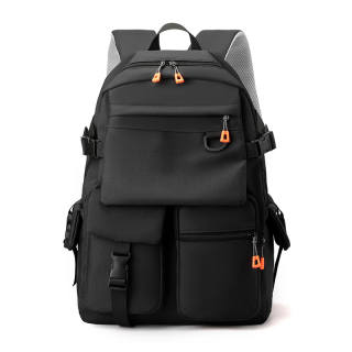 CHUNLONG Nylon Backpack Regular Men's Black/Gray