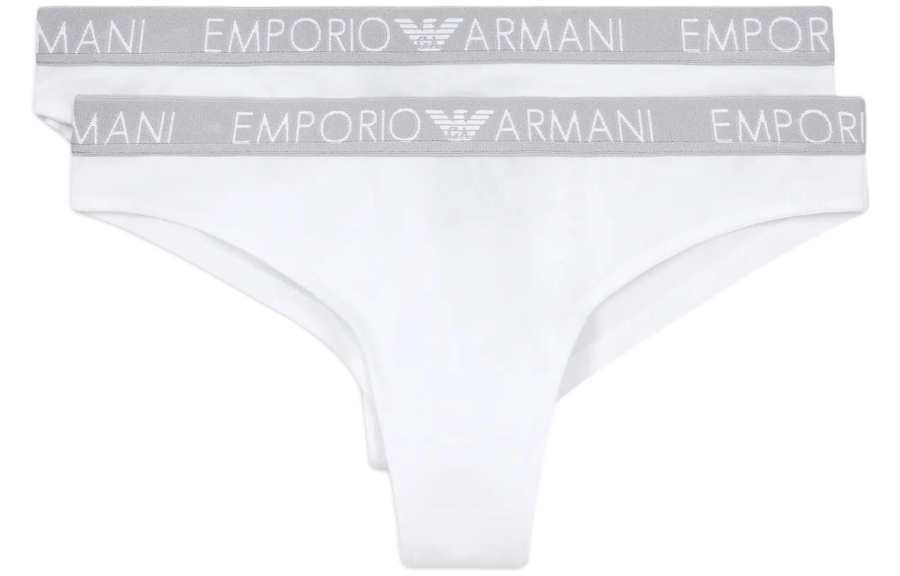 EMPORIO ARMANI SS24 Underpants Women's 2 Pack White