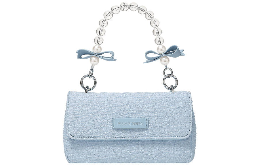 AILUXI Fabric Crossbody One Shoulder Handbag Regular Women's Light Cerulean