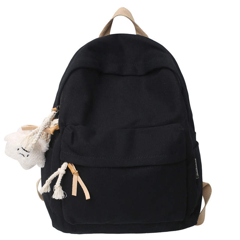 CHUNLONG CHUNLONG Canvas Backpack Regular Unisex Black/White/Yellow/Blue/Green