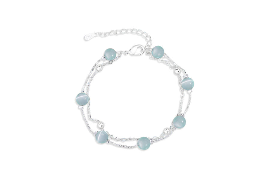 WANLIACC Colored Glaze Jade Bracelets Women's