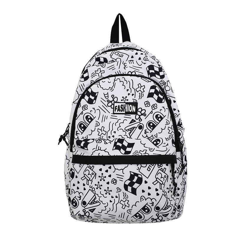 LEXI LEXI Nylon Backpack Regular Unisex Black/Blue/Purple