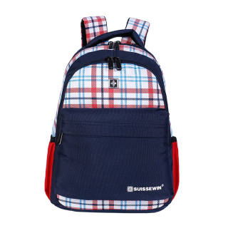 SUISSEWIN Fabric Backpack Regular Unisex Blue/Pink